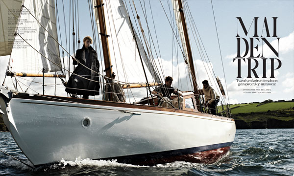 Organising a yacht fashion shoot for Vogue Netherlands