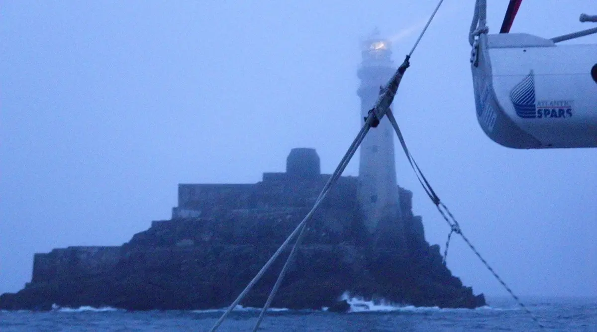 Rolex Fastnet Race offshore yacht racing in challenging ocean conditions