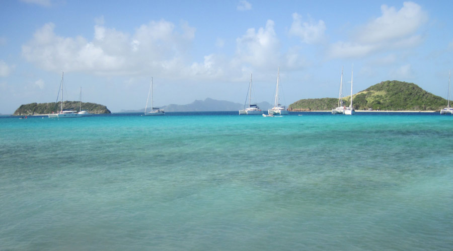 Halfway to their destination and a well earned rum punch