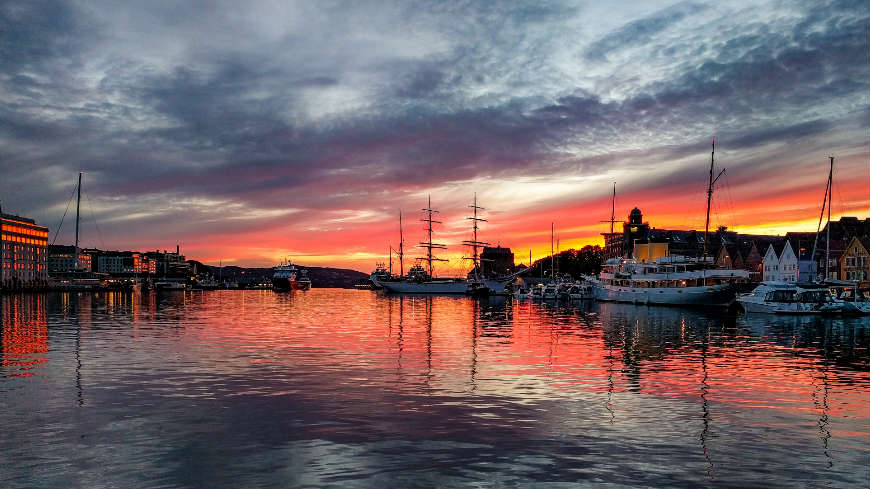 Sunset in Bergen