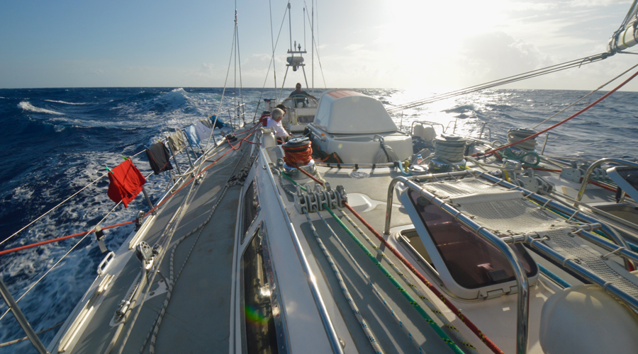 Proper champagne sailing.