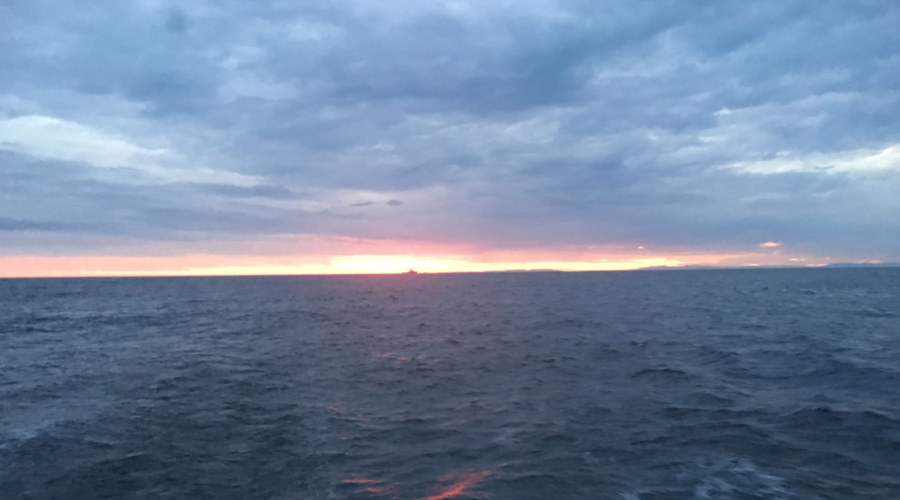 The Crack of Dawn On Our Voyage To Norway