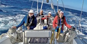 A picture of some of the crew from the Challenger 2 participating in the ARC 2019 race