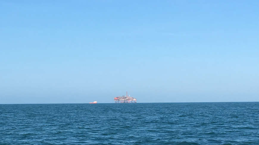 Oil Rig in the North Sea