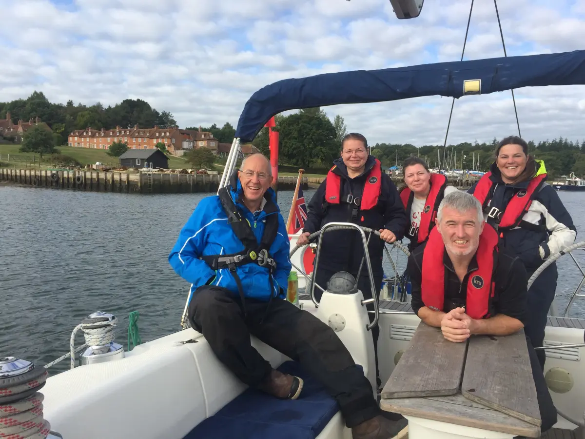 Students having fun on their RYA Course