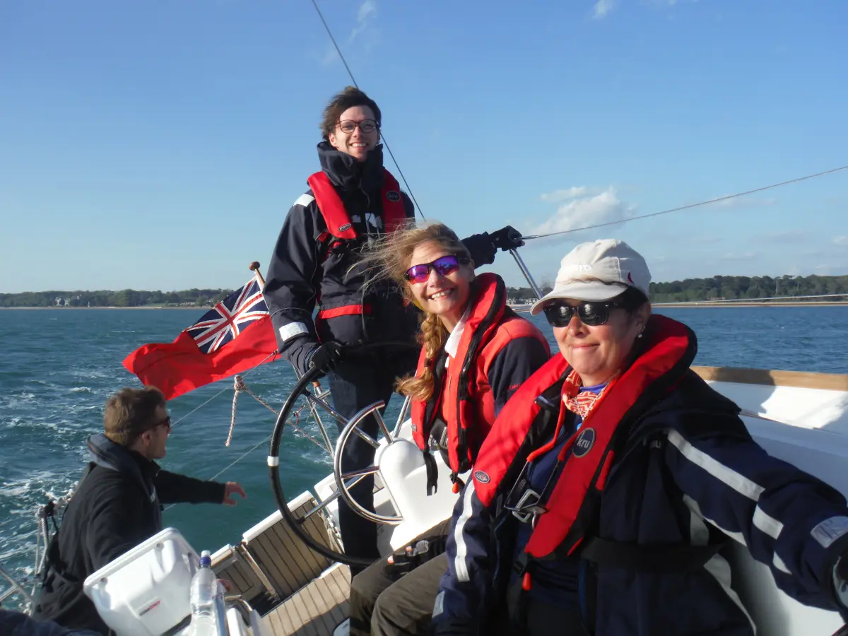 Students in the cockpit What to expect on an RYA Competent Crew course