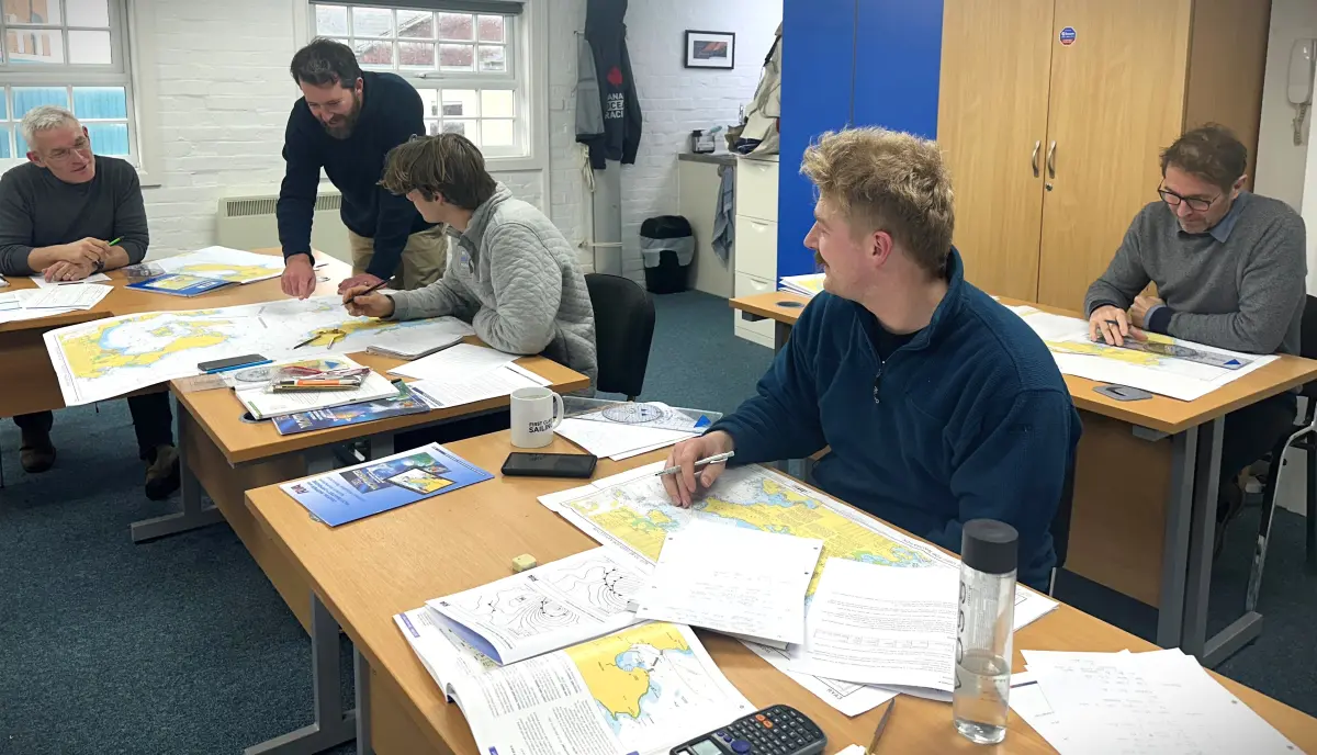 Classroom Learning Classroom navigation courses vs online navigation courses with RYA chartwork training