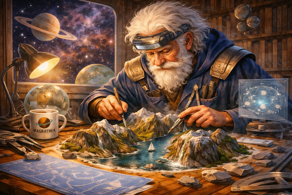 Slartibartfast designing the Norwegian Fjords Slartibartfast designing the Norwegian Fjords