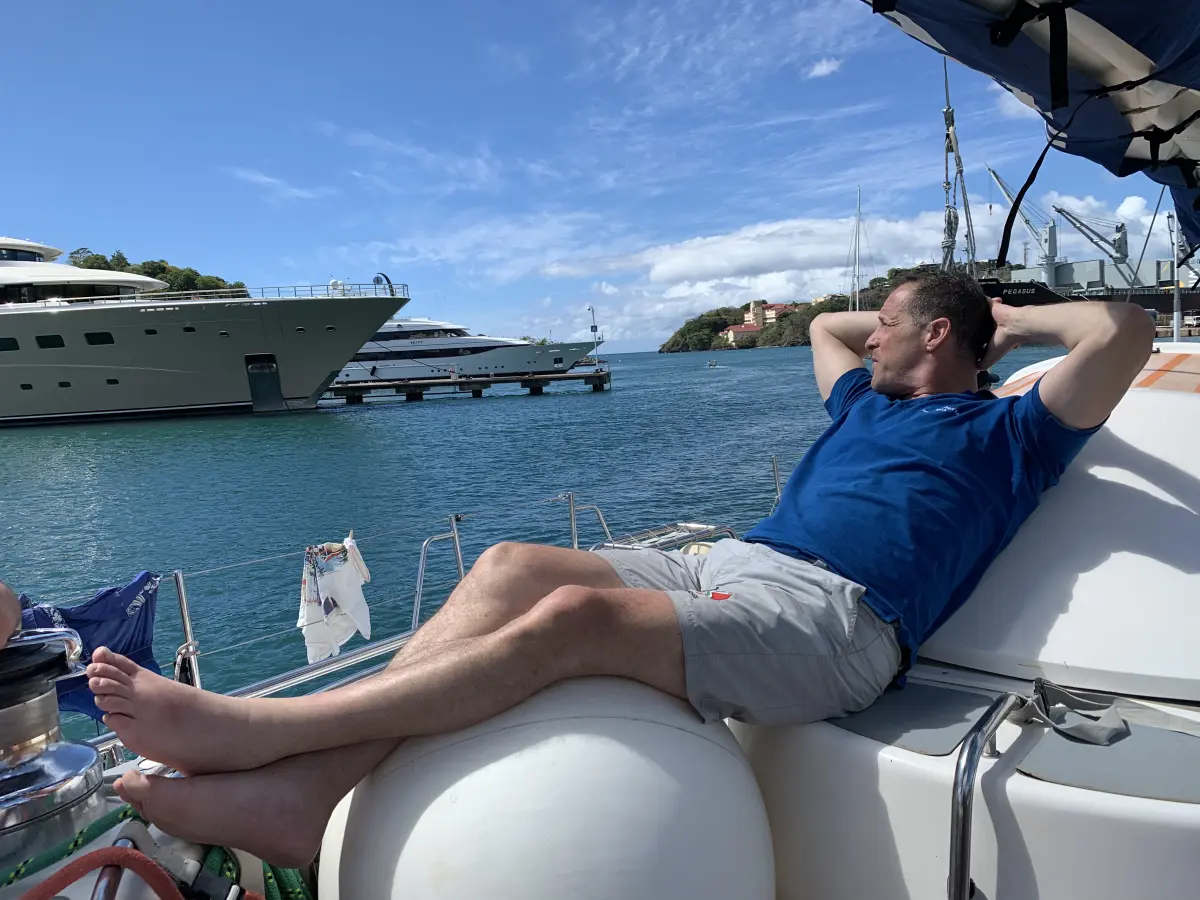 Relaxed life on a Caribbean sailing holiday