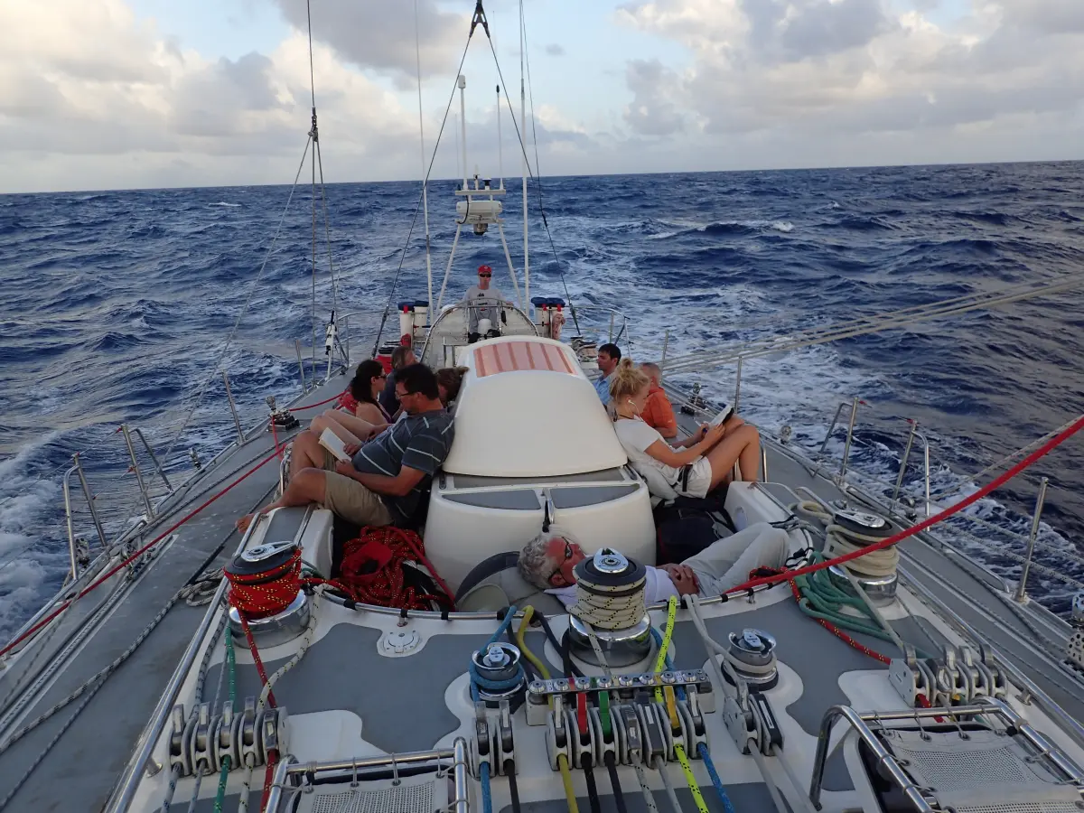 Down wind sailing in Caribbean Trade Winds Down wind sailing in Caribbean Trade Winds