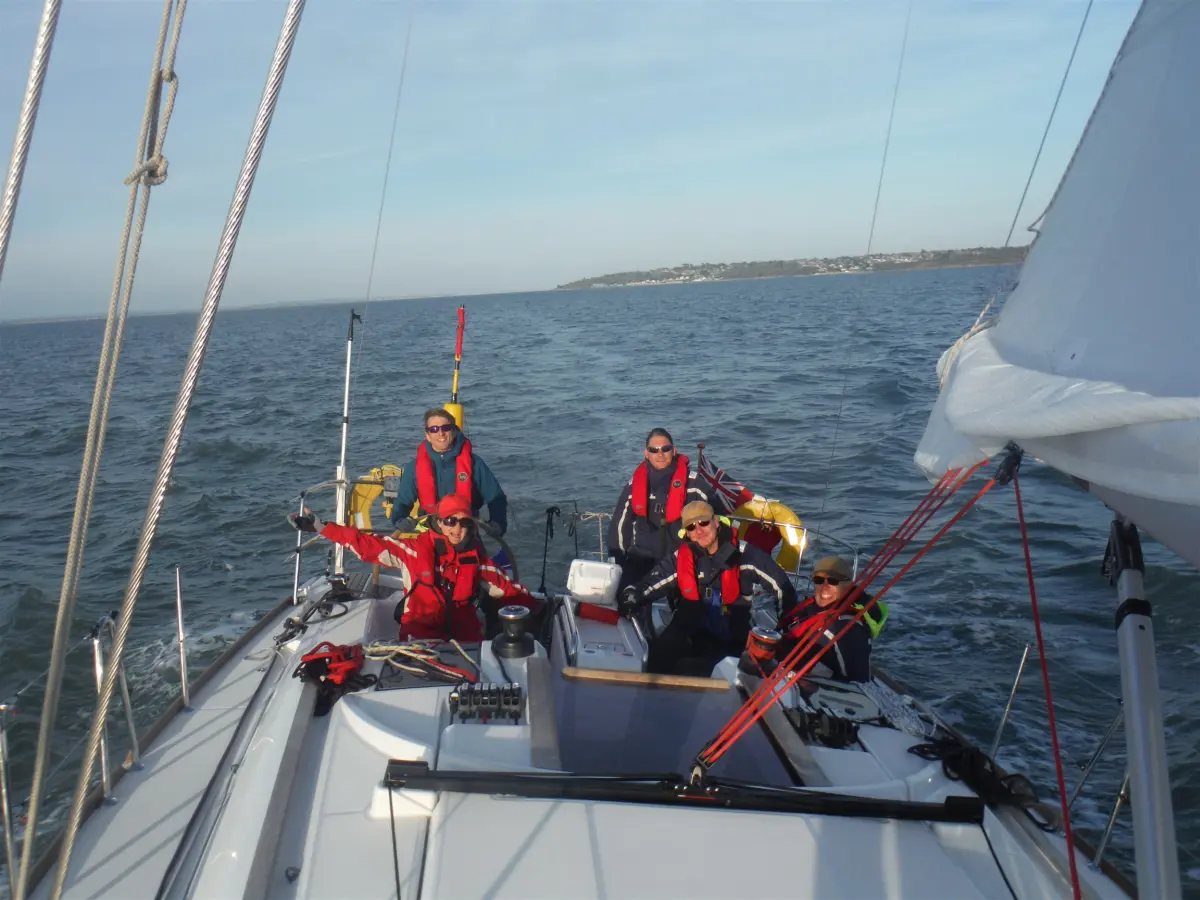 Sailing offshore Offshore sailing passage to the Isles of Scilly from Cornwall