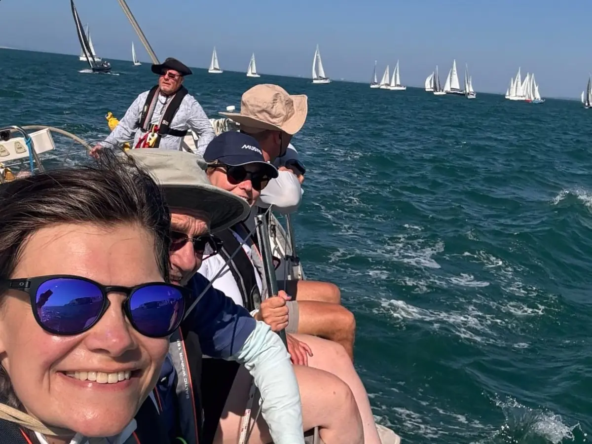 Smiles all round in this year's Round the Island Race