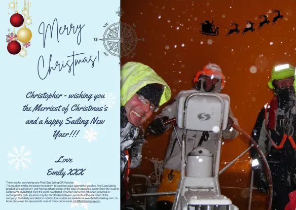 Sailing Gift Vouchers for Christmas Sailing Gift Vouchers for Christmas