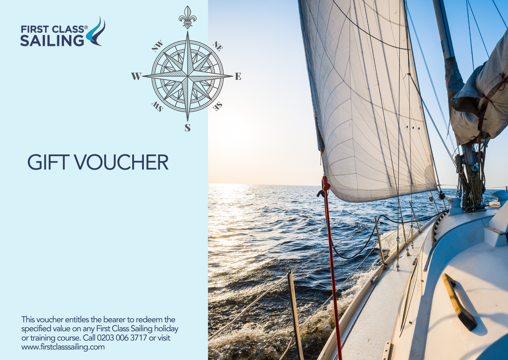 RYA Competent Crew Course Voucher (Split Weekend)